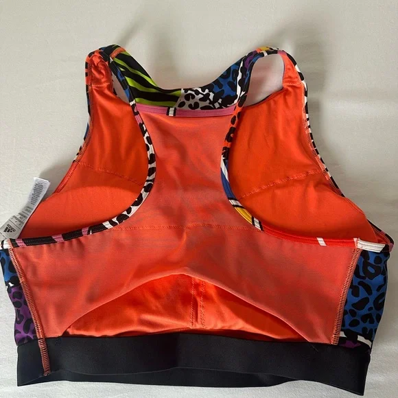 Adidas Women's Vibrant Patterned Sports Bra - Picture 10 of 10